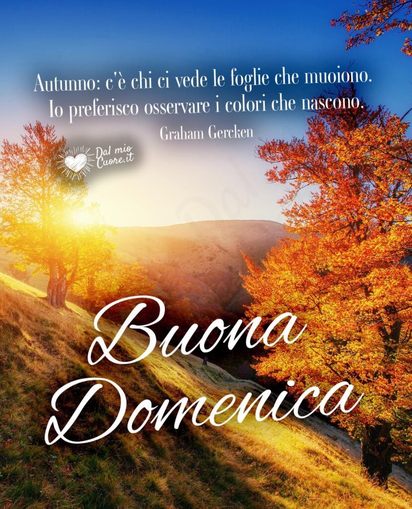 buona domenica autunnale