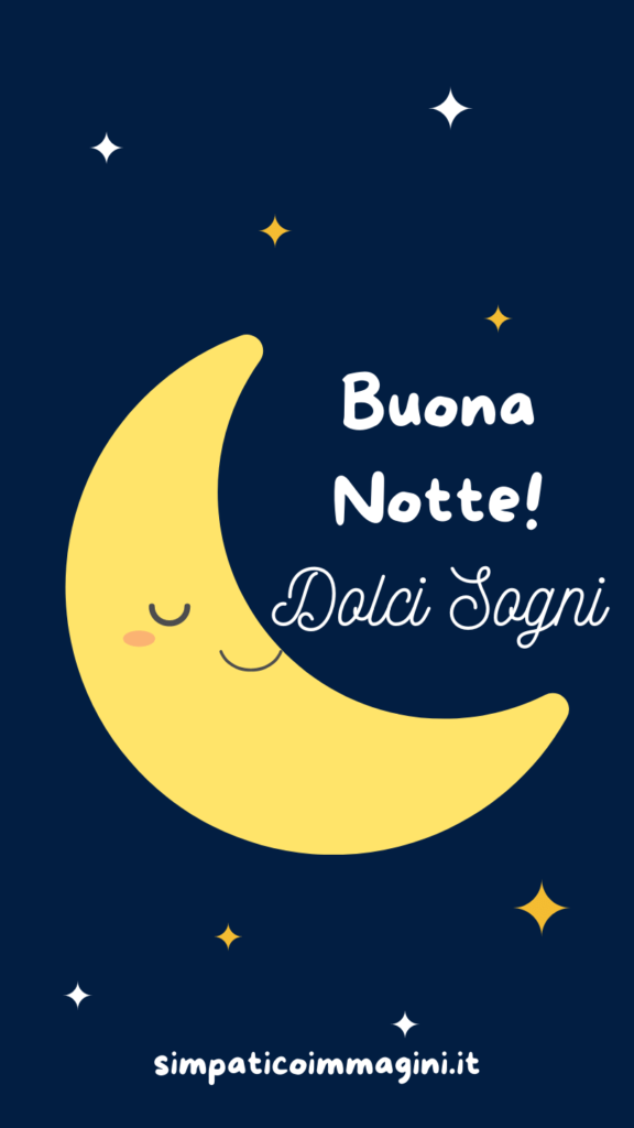 buona notte dolci sogni