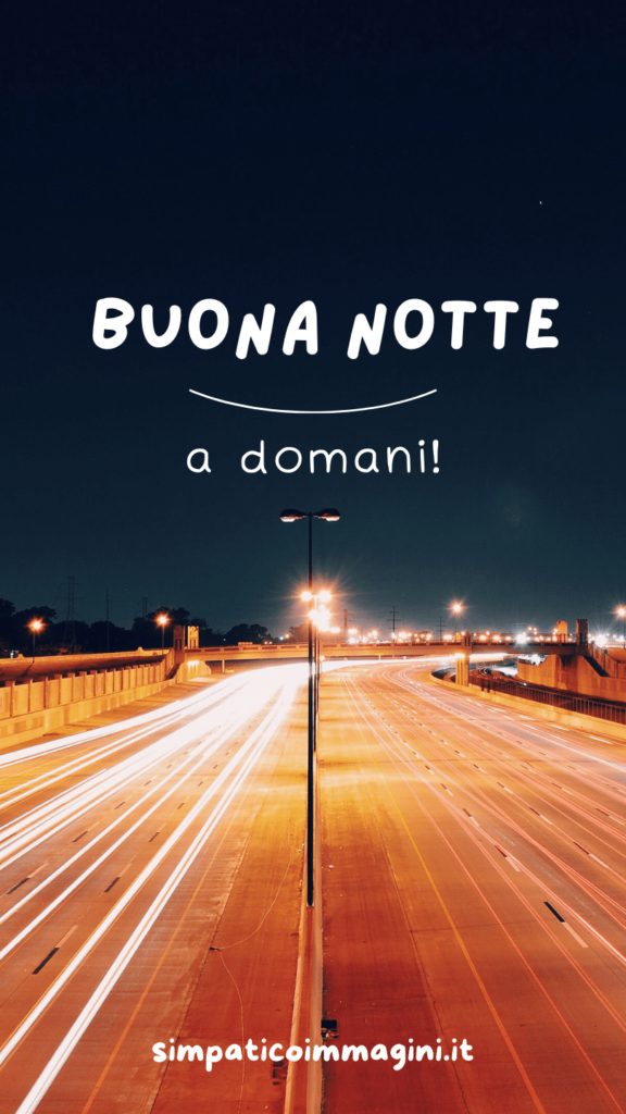 buona notte a domani